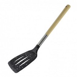  spatulă plastic cu mâner de lemn pentru ouă