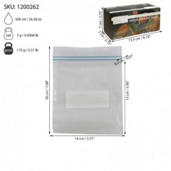  set de pungi ziplock transparente reutilizabile pentru fructe