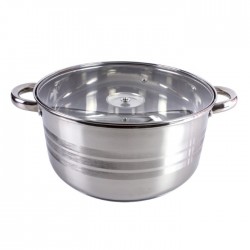 Cratita inox cu capac, 5.5L