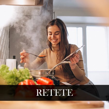 Woman cooking at kitchen