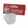 Mini muffinpapír készlet, Fehér, 2,5x4 cm, 100 db