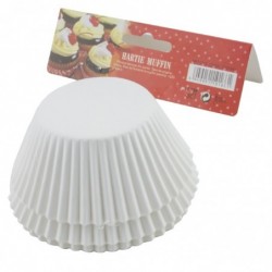 Muffin papírkészlet, Fehér, 3,5x7 cm, 75 db