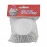 Muffin papírkészlet, Fehér, 3,5x7 cm, 30 db