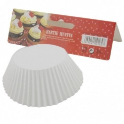 Muffin papírkészlet, Fehér, 2,5x6 cm, 100 db
