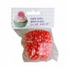 Papírkészlet kis muffinhoz, piros, fehér pöttyökkel, 2,5x4 cm, 100 db