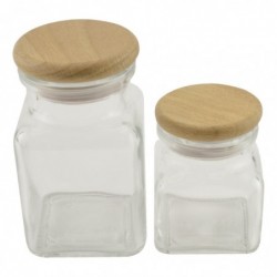 Fa fedelű fűszertartó doboz, 150 ml