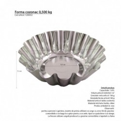 Kalácssütő forma, 0.500 kg