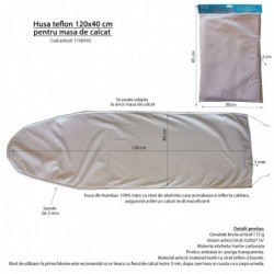 Teflon huzat, 120x40 cm