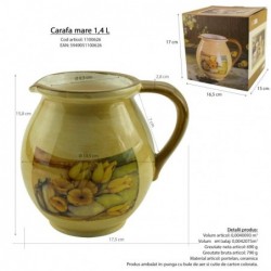Nagy kancsó 1,4 L tulipán