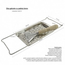 Galuska szaggató fa lapáttal