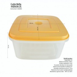 Bella közepes doboz, 2 L