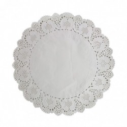 Csipkézett papír, 12 db/szett ø 34 cm