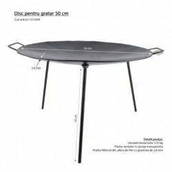 Grillező lemez, 50 cm