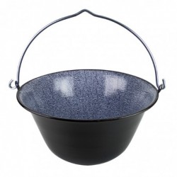 Bogrács, 10 L, zománcozott