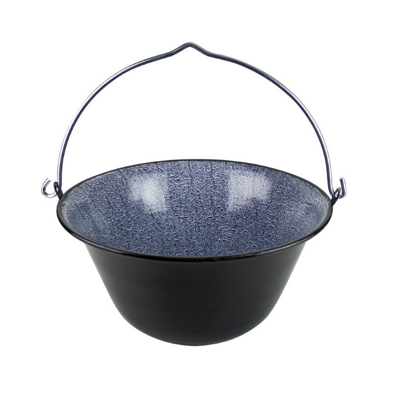 Bogrács, 10 L, zománcozott