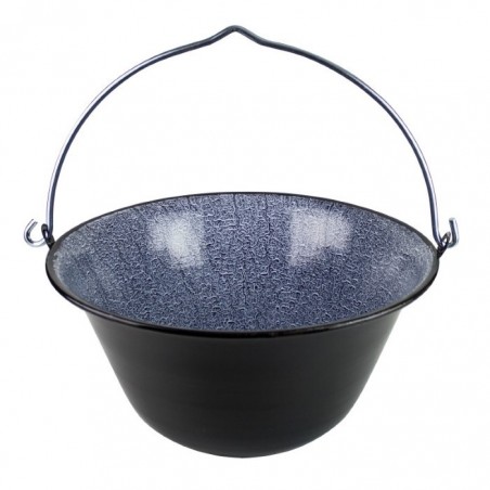 Bogrács, 25 L, zománcozott
