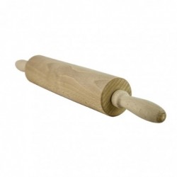 Fából készült sodrófa nyelekkel, 45 cm