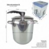 Rozsdamentes kukta, 9 L