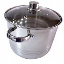 Edény, rozsdamentes, 7 L