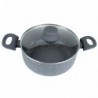 Granite line edény fedővel, 22 cm