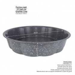 Granite line sütőforma, 27,5x6 cm