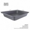 Granite line tepsi, 37x25.5x5 cm