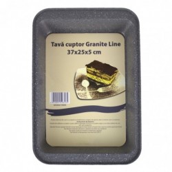 Granite line tepsi, 37x25.5x5 cm