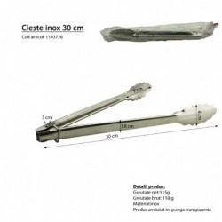 Csipesz 30 cm, rozsdamentes