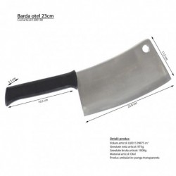 Profi bárd, acél, 23 cm
