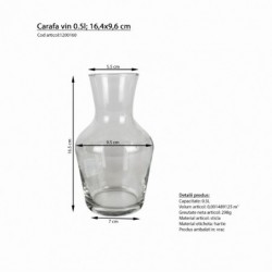 Boroskancsó, 0.5 l, 16,4x9,6 cm