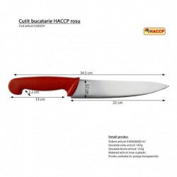 Haccp konyhai kés, piros