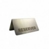 „reserved”rozsdamentes asztal táblácska,  12x6 cm