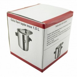 Tejforraló edény 1,5 L, rozsdamentes