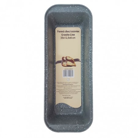Püspökkenyér sütőforma granite line 35x12.5x6 cm