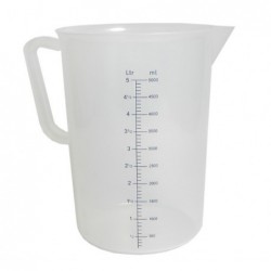 Műanyag mérőpohár, 5 L