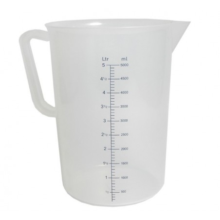 Műanyag mérőpohár, 5 L