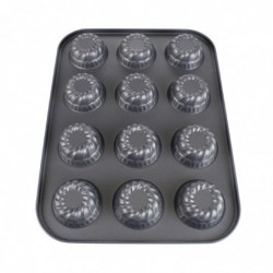 Teflon bevonatú, kúp alakú muffin sütőforma, 12 db