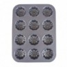 Teflon bevonatú, virág alakú muffin sütőforma, 12 db